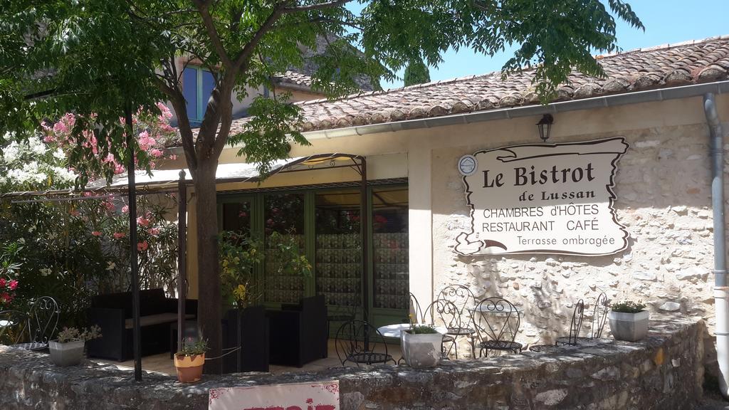 Auberge Le Bistrot De Lussan Lussan  Eksteriør billede