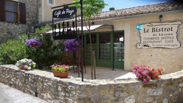 Auberge Le Bistrot De Lussan Lussan  Eksteriør billede